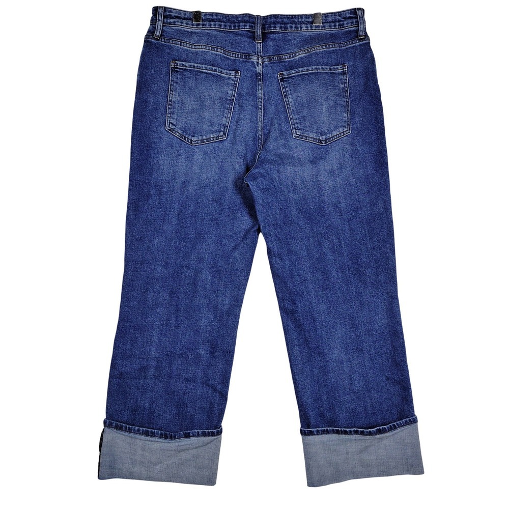 KUT from the Kloth Sienna Wide Leg High Rise Blue Denim Jeans Womens 16 RN 58539 - Picture 2 of 9